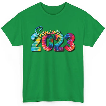 Tie Dye Senior 2023 Class Of 2023 Graduate Bachelor Hat Gift Classic Unisex T-Shirt