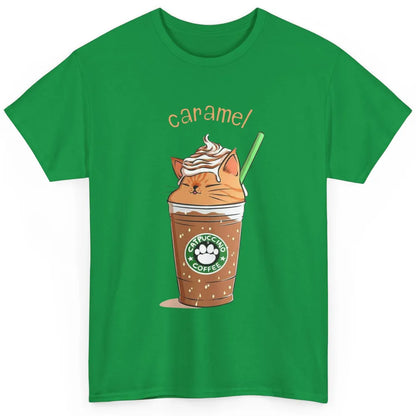 Cute Caramel Orange Cat Animals Pet Catpuccino Coffee Kitten Classic Unisex T-Shirt