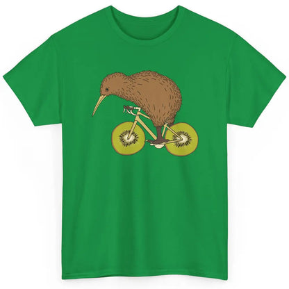 Funny Bird Riding Bike Kiwi Wheels Nature Birding Sarcasm Classic Unisex T-Shirt