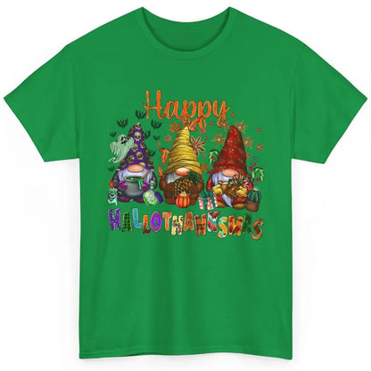 Funny Gnomes Happy Hallo-thank-mas Fall Pumpkin Thanksgiving Classic Unisex T-Shirt