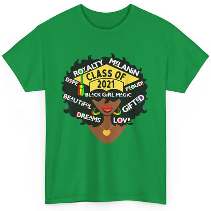 Class Of 2021 Black Educated High School College Graduation Classic Unisex T-Shirt