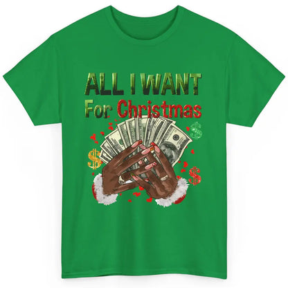 Funny Dollar Sign All I Want For Christmas Is Money Western Classic Unisex T-Shirt