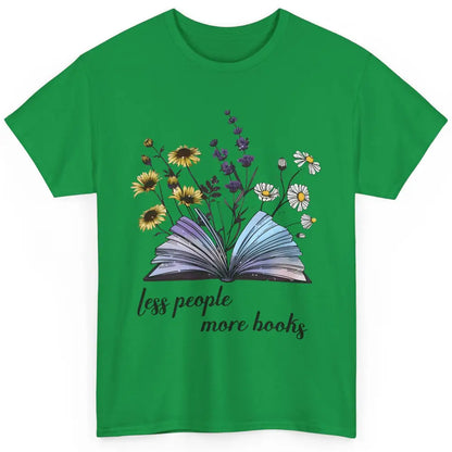 Aesthetic Less People More Books Literature Gothic Reader Classic Unisex T-Shirt