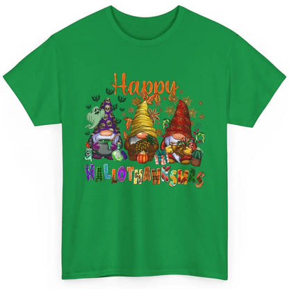 Pumpkin Gnomes Hallo-thank-mas Halloween Thanksgiving Xmas Classic Unisex T-Shirt