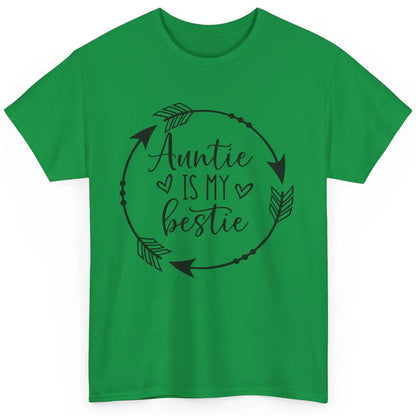 Funny Arrow Auntie Is My Bestie Auntie Niece Nephew Gift Classic Unisex T-Shirt