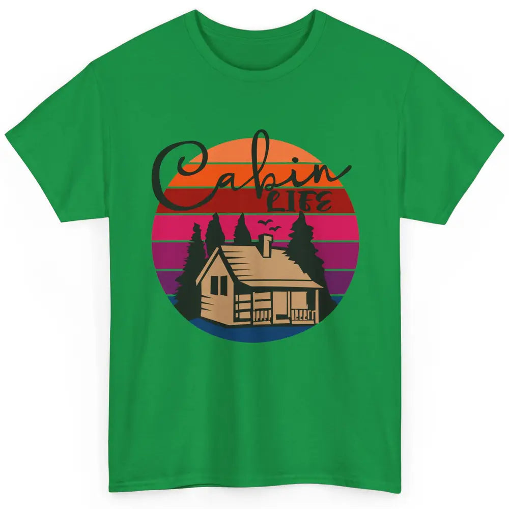 Cabin Life Vintage Cabin Camping Northern Lakes Outdoor Life Classic Unisex T-Shirt