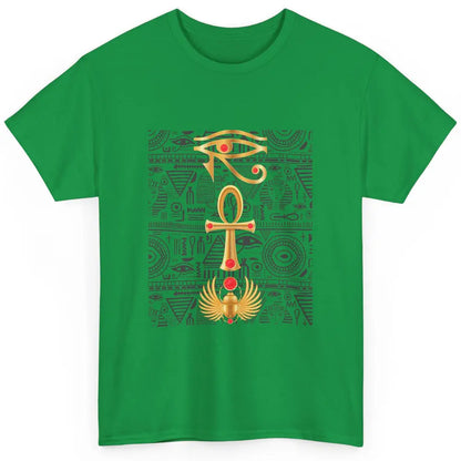 Cool Ancient Egyptian Eye Of Horus Ankh Scarab Egypt History Classic Unisex T-Shirt