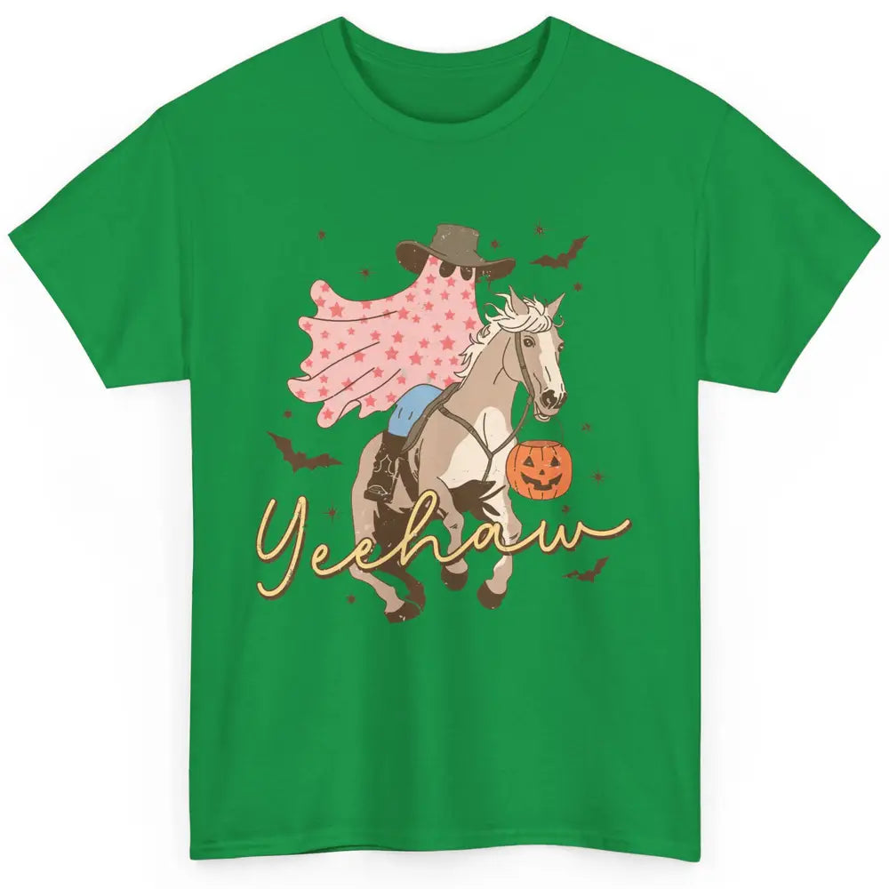 Cowboy Ghost Howdy Ghost Spooky Yeehaw Western Halloween Classic Unisex T-Shirt