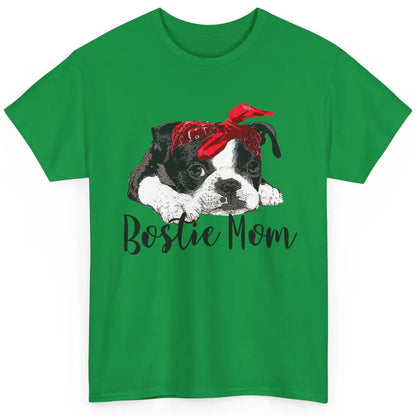 Bostie Mom Bandana Dog Mom Boston Terrier Dog Lovers Gift Classic Unisex T-Shirt