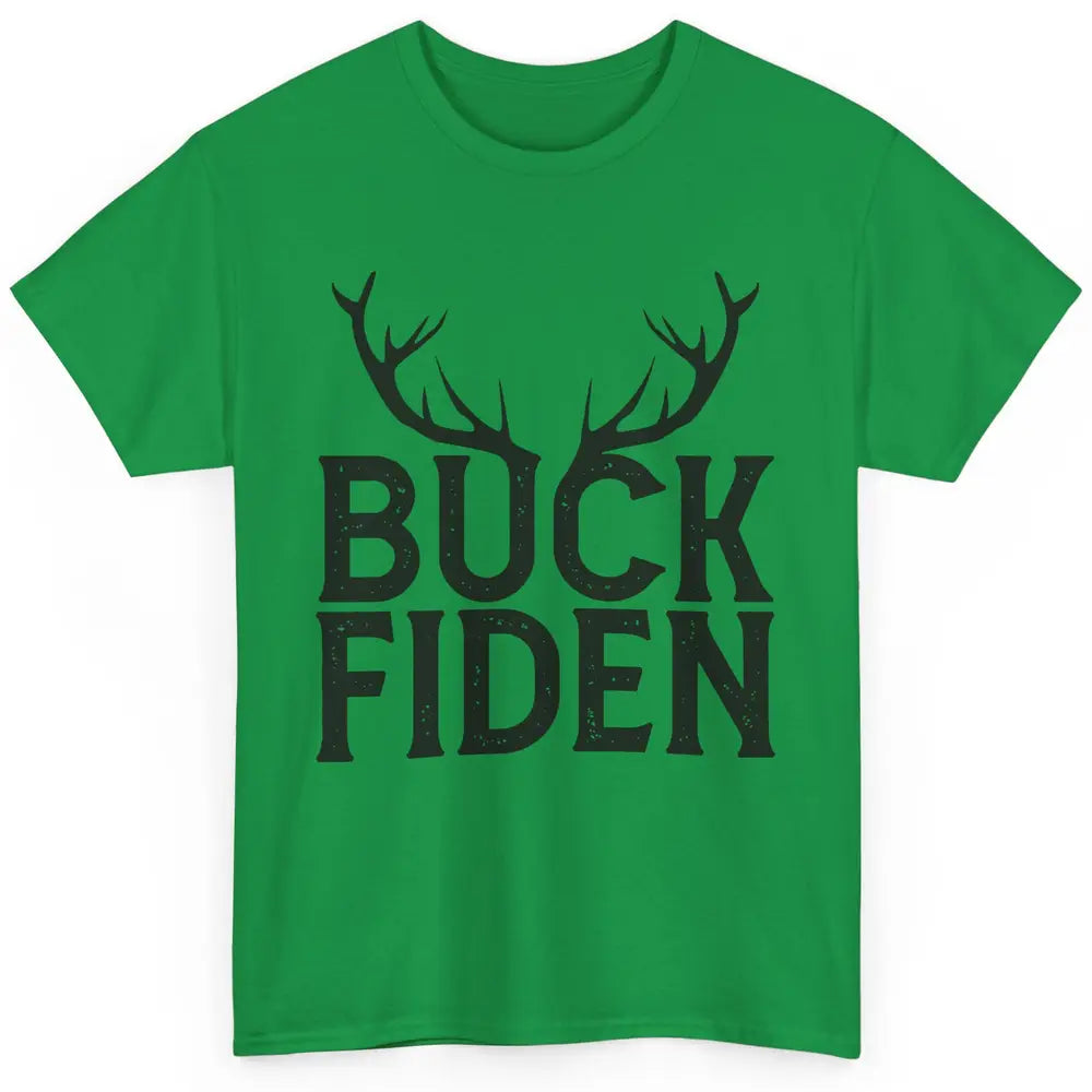 Funny Buck Fiden Deer I Will Not Comply Anti Biden Liberals Classic Unisex T-Shirt