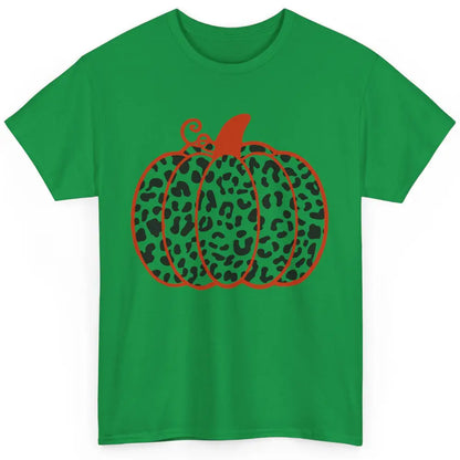 Pumpkin Leopard Fall Autumn Cheetah Pumpkin Thanksgiving Classic Unisex T-Shirt