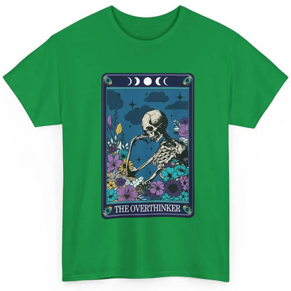 Floral Skeleton The Overthinker Tarot Card Halloween Costume Classic Unisex T-Shirt