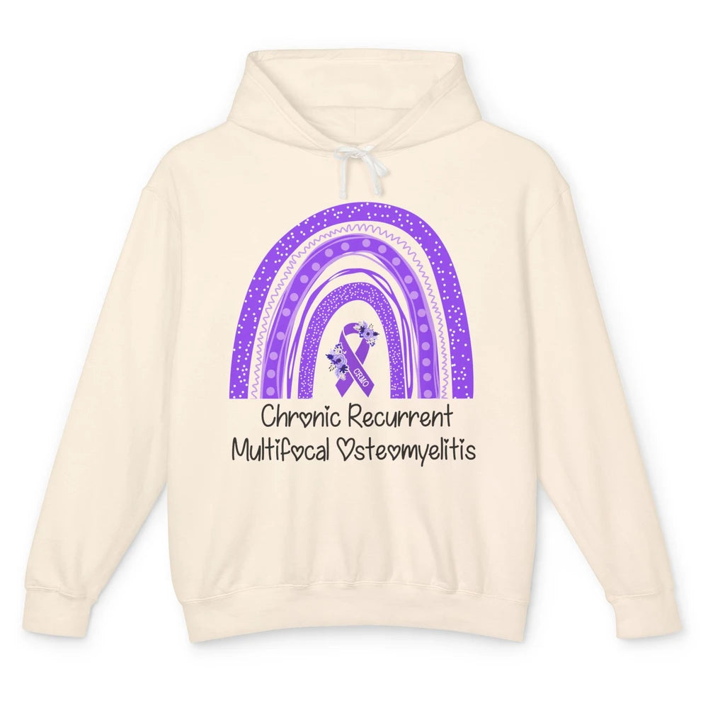 Chronic Recurrent Multifocal Osteomyelitis CRMO Rainbow Unisex Lightweight Hoodie