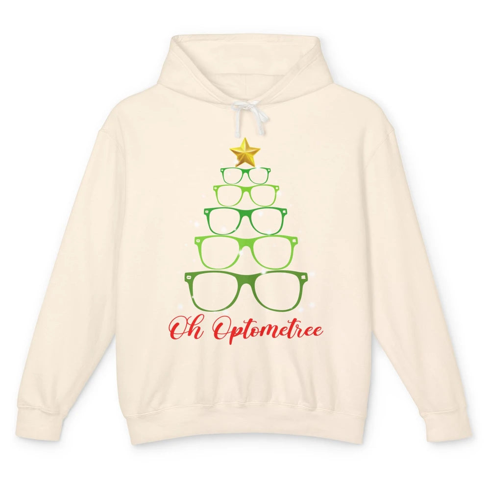 Glasses Christmas Tree Oh Optometree Optometry Optician Gift Unisex Lightweight Hoodie