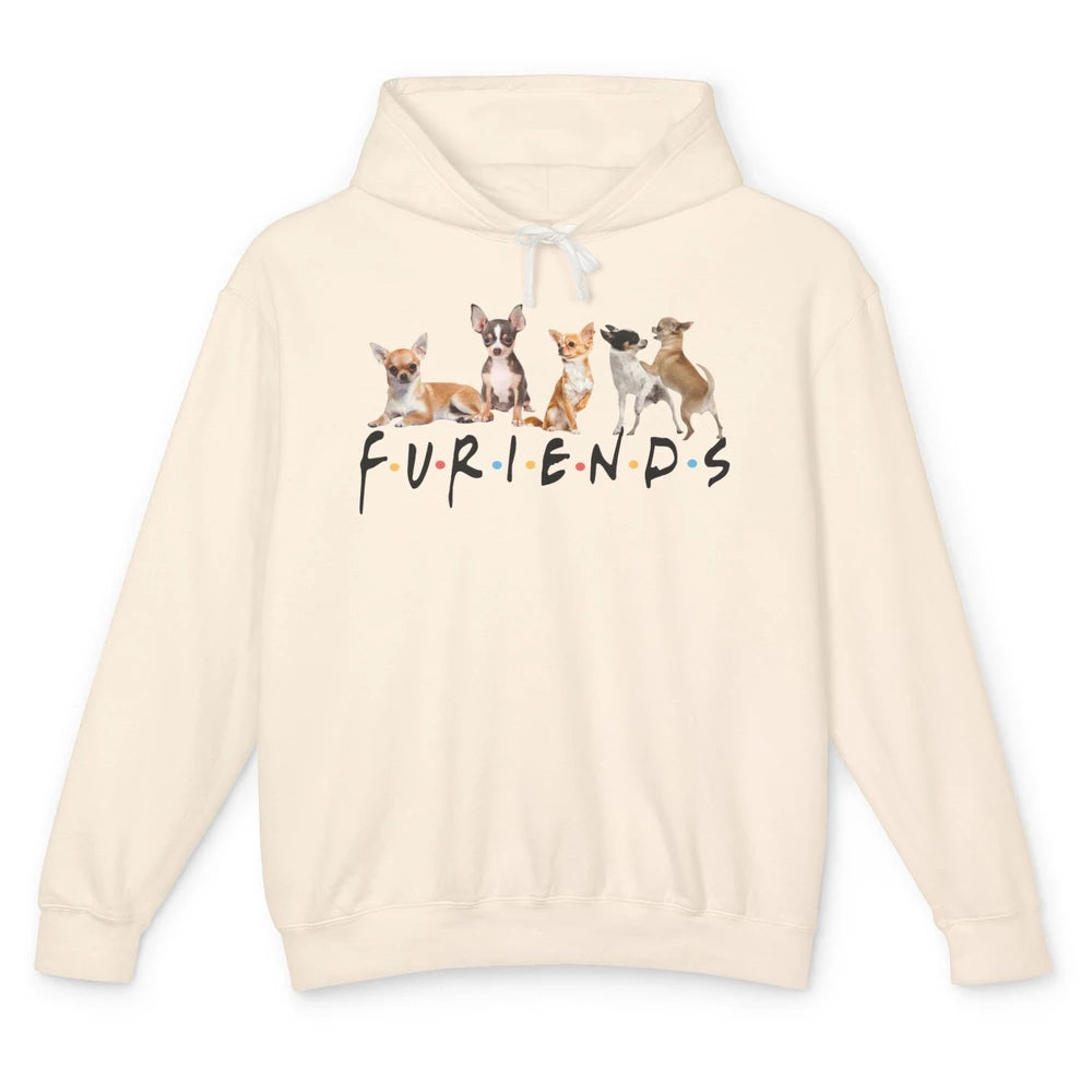 Chihuahua Furiends Furry Friends Dogs Chihuahua Lovers Gift Unisex Lightweight Hoodie