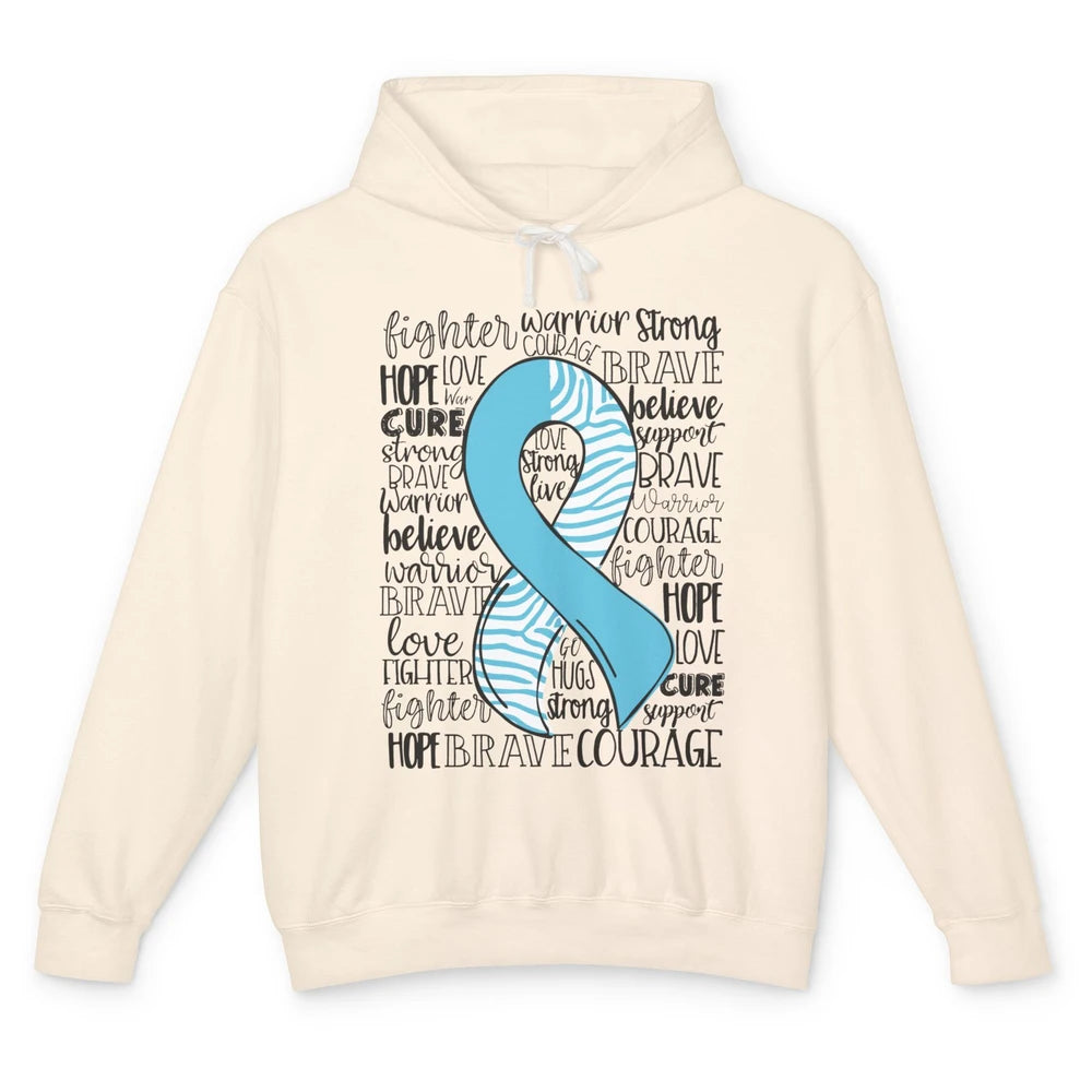 Median Arcuate Ligament Syndrome MALS Blue Ribbon Hope Love Unisex Lightweight Hoodie