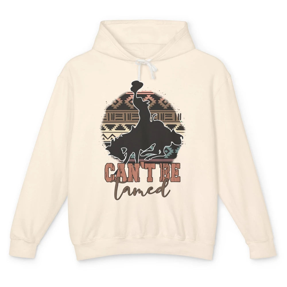 Can’t be Tamed Cowboy Saddle Horseback Western Country Unisex Lightweight Hoodie