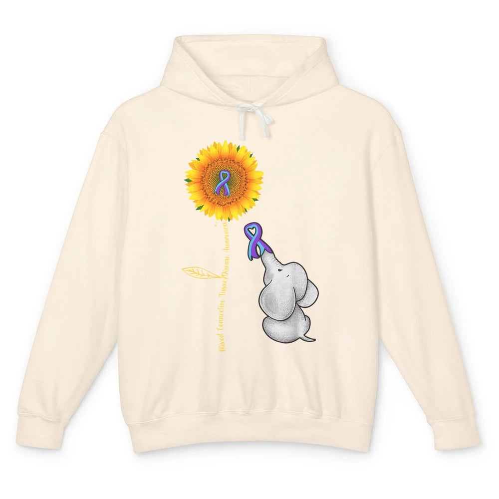 Mixed Connective Tissue Disease Baby Elephant Sunflower Unisex Lightweight Hoodie