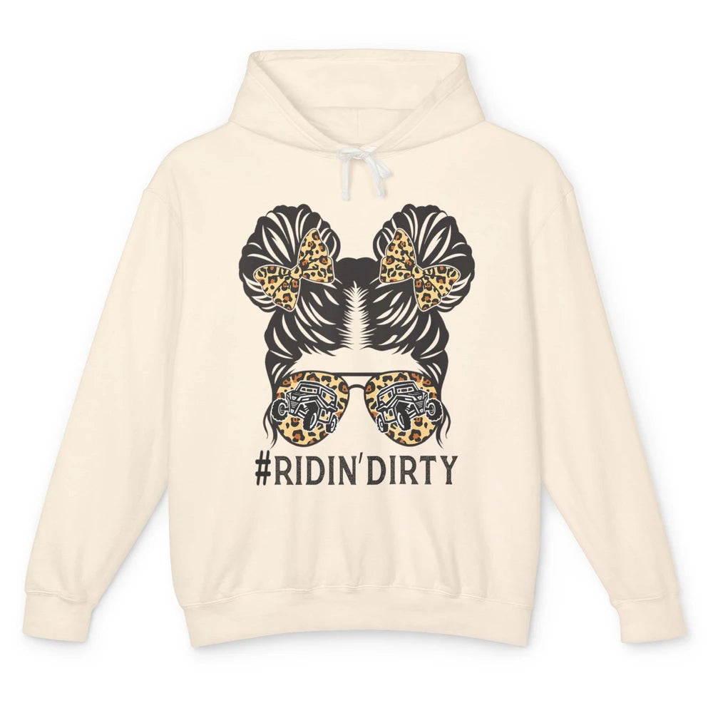 Retro UTV Riding Dirty Messy Hair Offroad Riding SXS Life Unisex Lightweight Hoodie