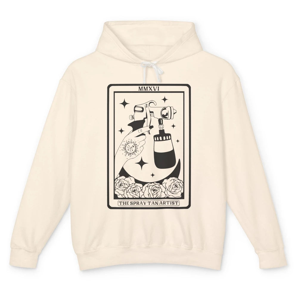 The Spray Tan Artist Tarot Card Beautician Spray Tan Tech Unisex Lightweight Hoodie