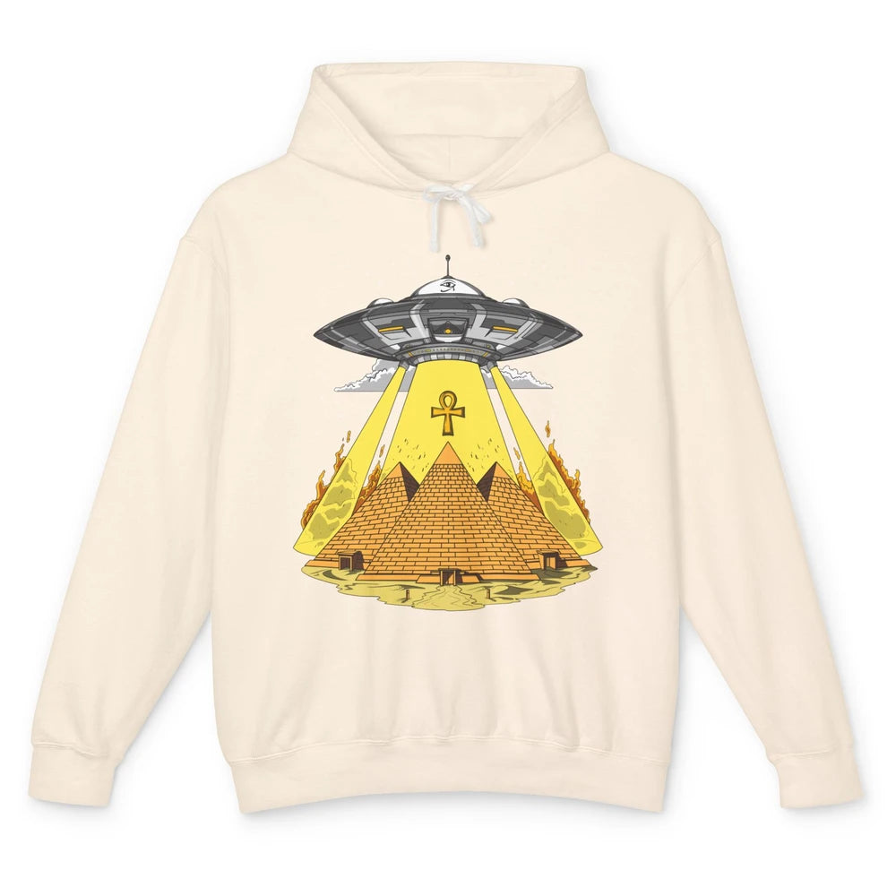 Ancient Egyptian Pyramids Alien Space Annunaki Conspiracy Unisex Lightweight Hoodie