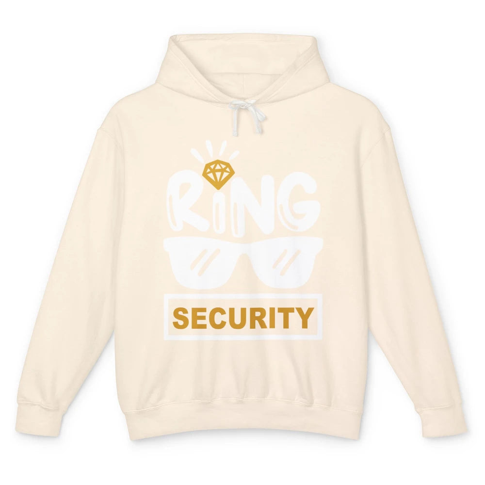 Wedding Ring Security Boy Girl Ring Bearer Wedding Party Unisex Lightweight Hoodie