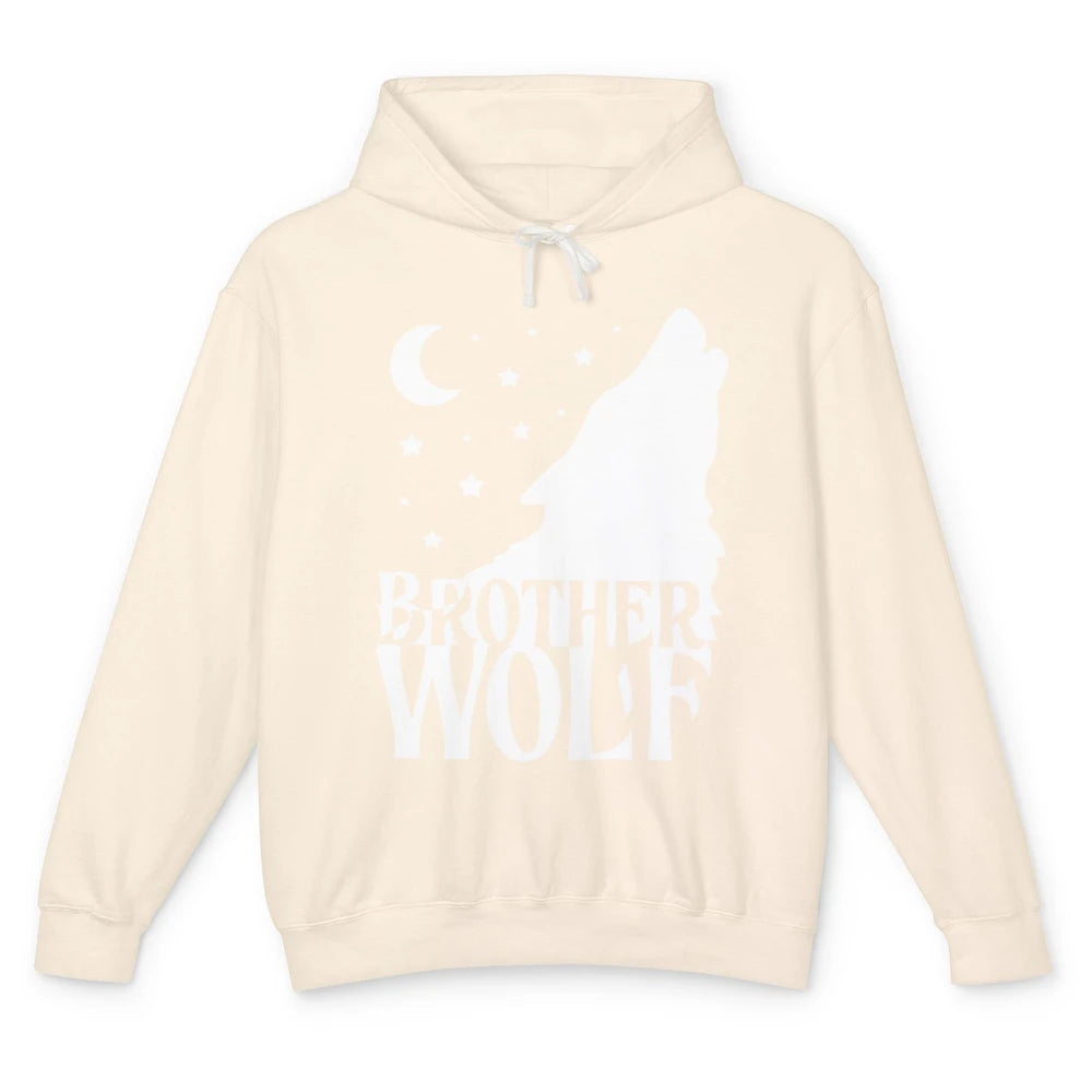 Brother Wolf Wolf Pack Wolf Family Matching Family Outfit Unisex Lightweight Hoodie