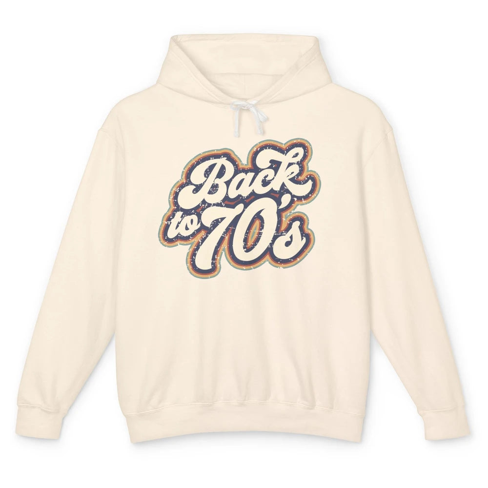 Vintage Made In The 70s Back To 1970s Born Birthday Day Gift Unisex Lightweight Hoodie