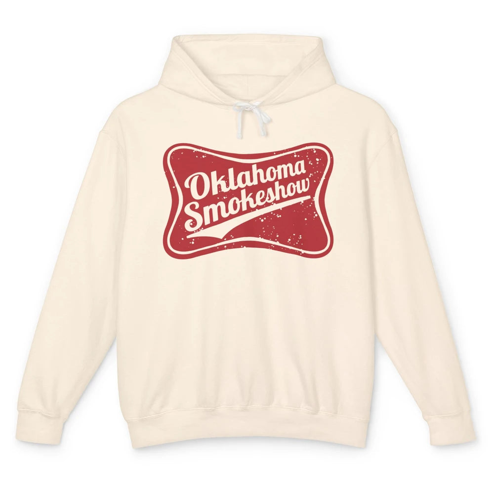 Retro Cowgirl Oklahoma Smokeshow Small Town Western Country Unisex Lightweight Hoodie