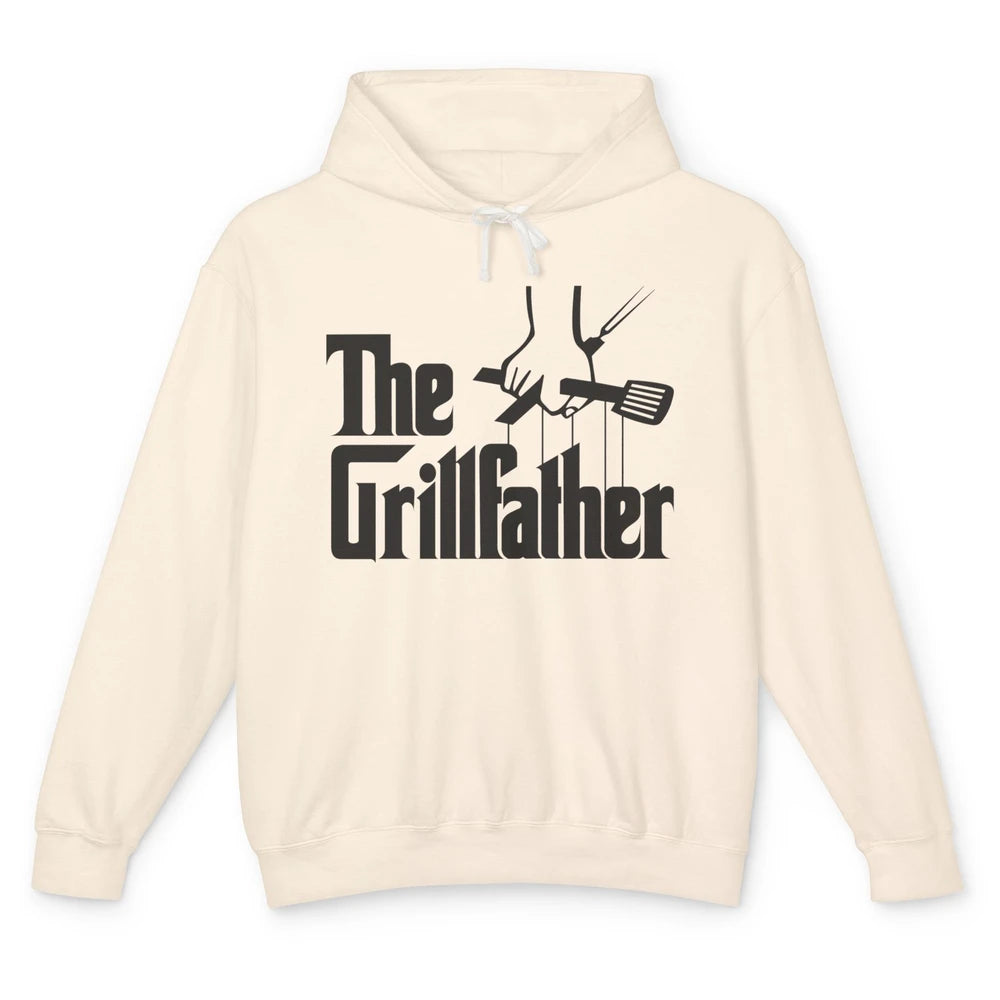 Funny BBQ The Grillfather Grilling Tools Grill And Smoker Unisex Lightweight Hoodie