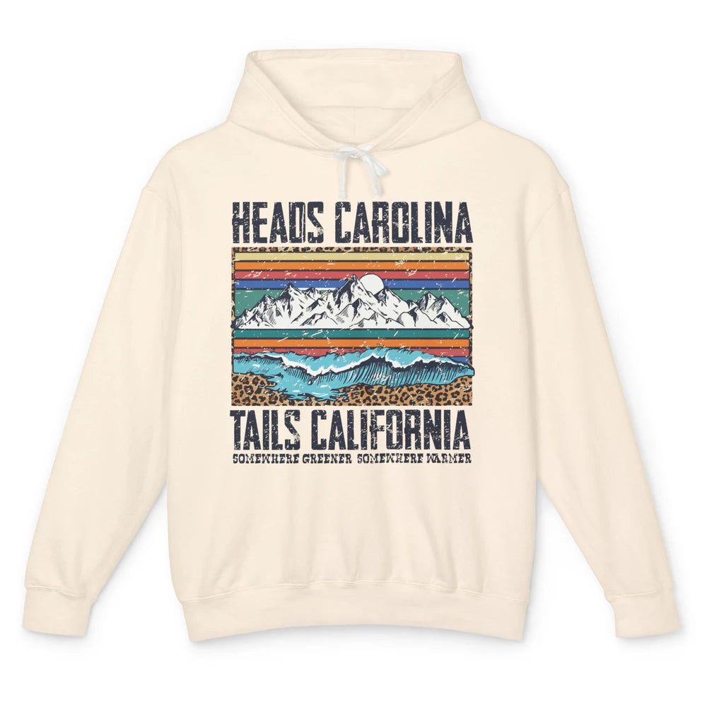 Vintage Heads Carolina Tail California Summer Beach Paradise Unisex Lightweight Hoodie