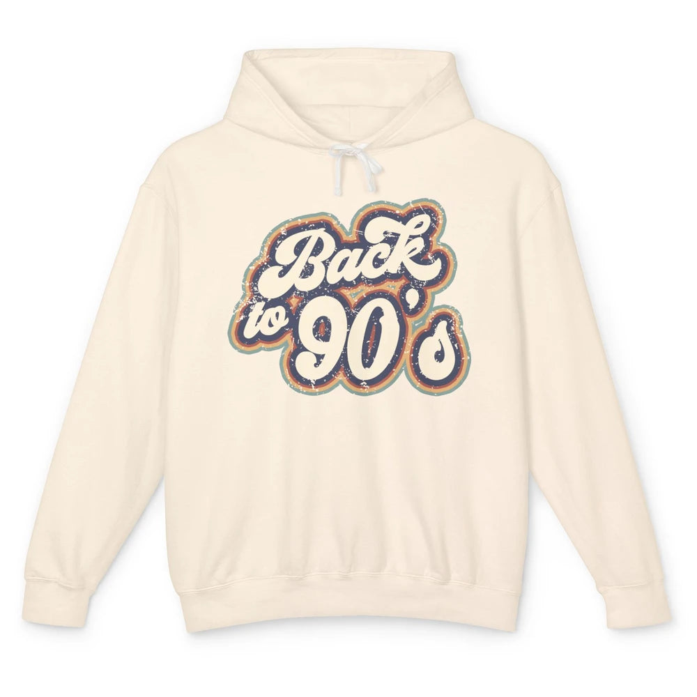 Vintage Made In The 90's Back To 90s Born Birthday Day Gift Unisex Lightweight Hoodie