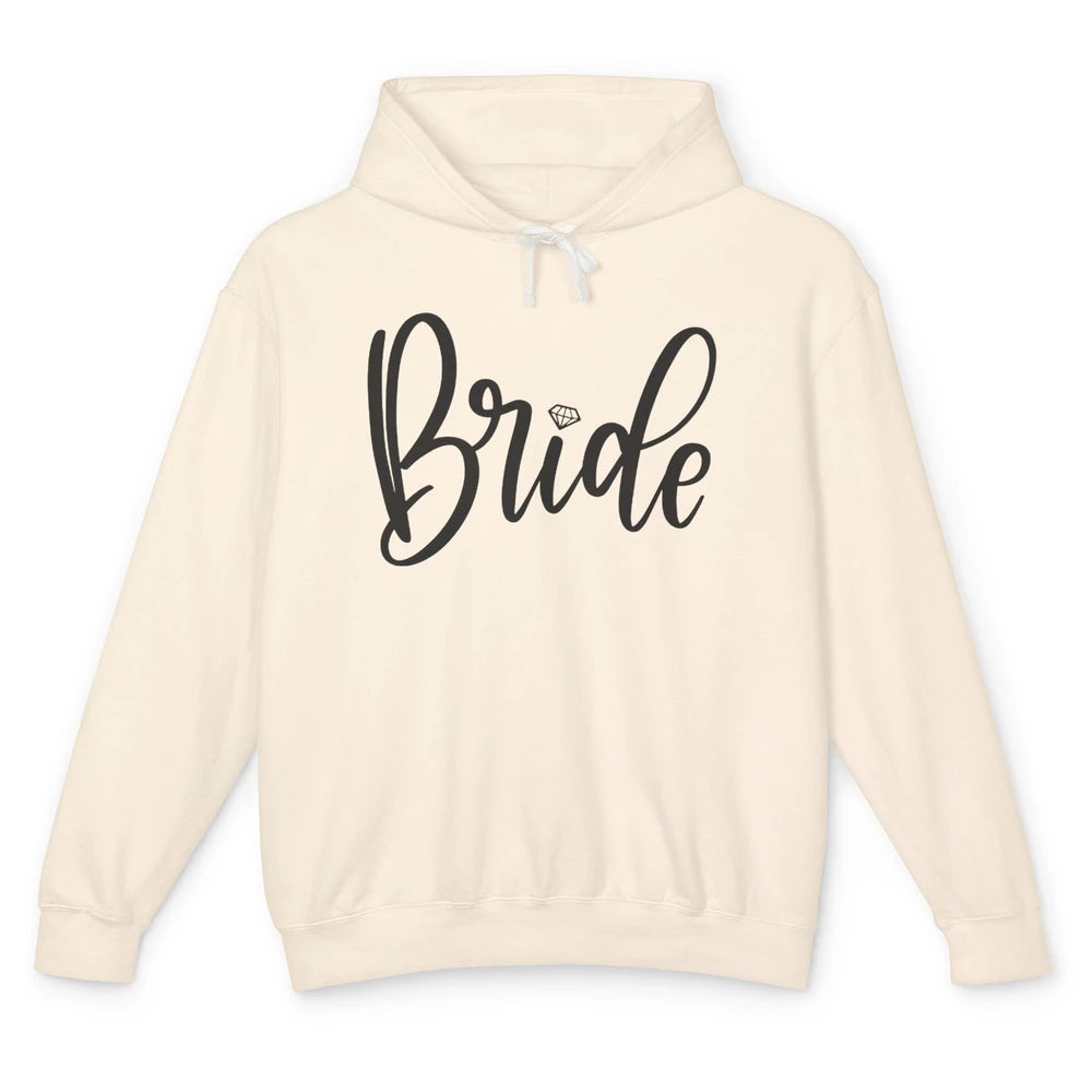 Bride To Be Diamond Ring Future Mrs. Engagement Bachelorette Unisex Lightweight Hoodie