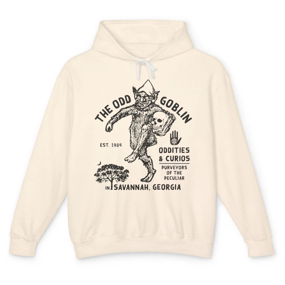 Vintage The Odd Goblin Est 1984 Oddities Savannah Georgia Unisex Lightweight Hoodie