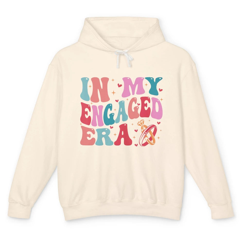 In My Engaged Era Boho Groovy Bridal Shower Party Wedding Unisex Lightweight Hoodie