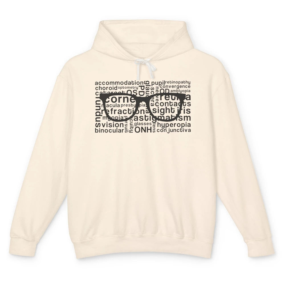 Optometry Glasses Ophthalmologist Optometrist Optician Gift Unisex Lightweight Hoodie