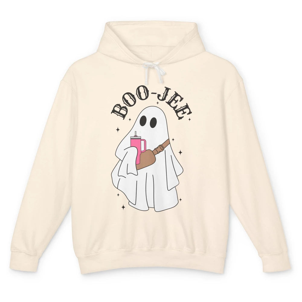 Funny Cute Ghost Boo-jee Fall Halloween Cute Boo Western Unisex Lightweight Hoodie