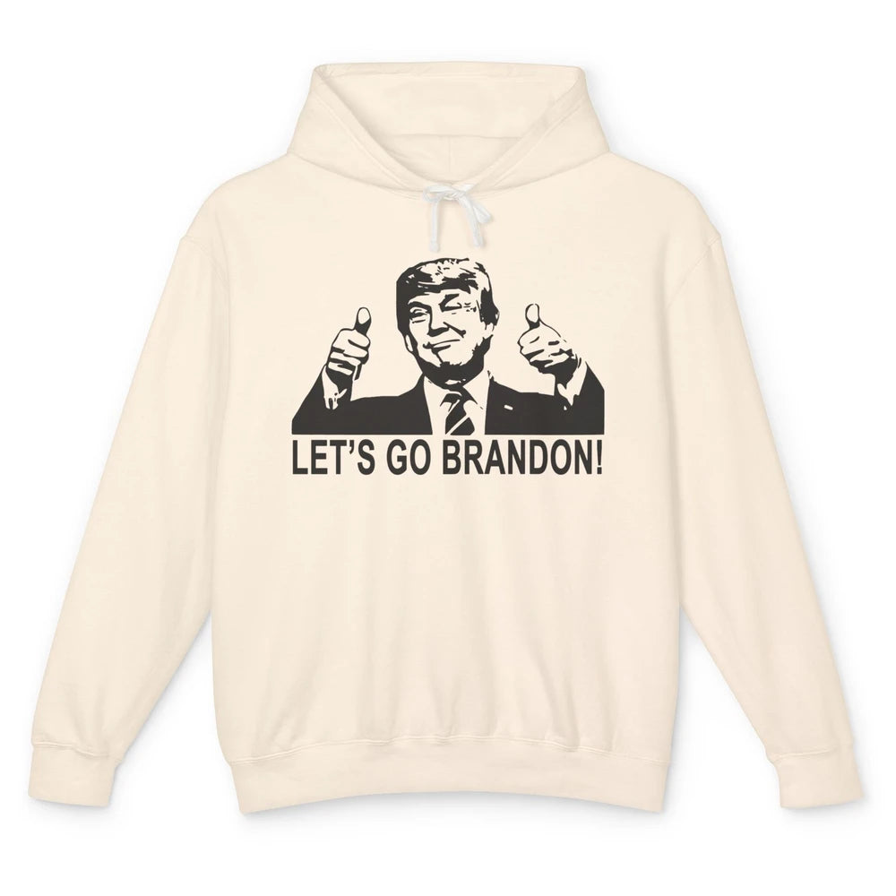 Funny Trump Let's Go Brandon Republican Anti Liberal Gift Unisex Lightweight Hoodie