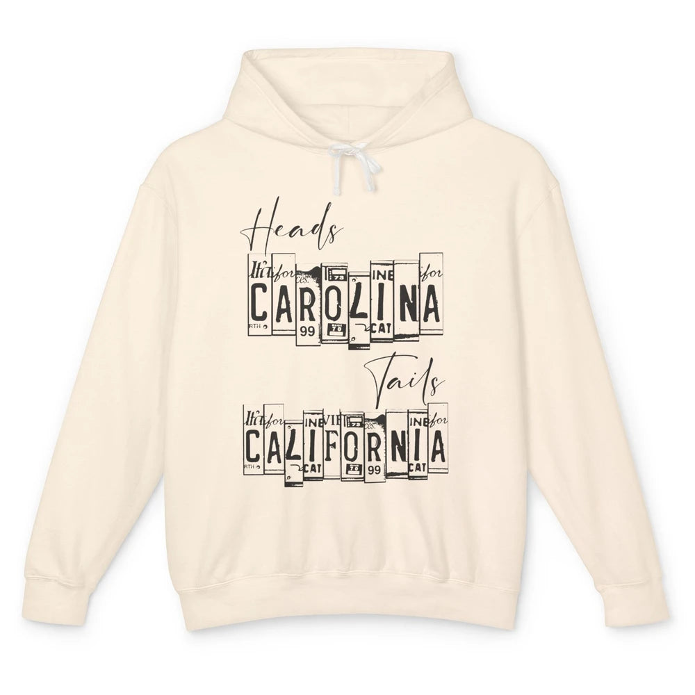 Vintage Heads Carolina Tail California Western Country Music Unisex Lightweight Hoodie