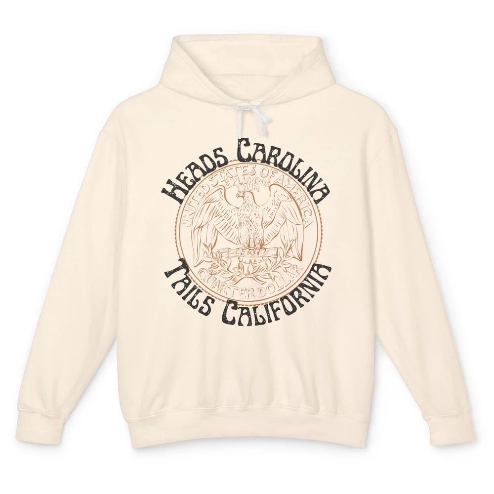 Vintage Heads Carolina Tail California US Western Country Unisex Lightweight Hoodie