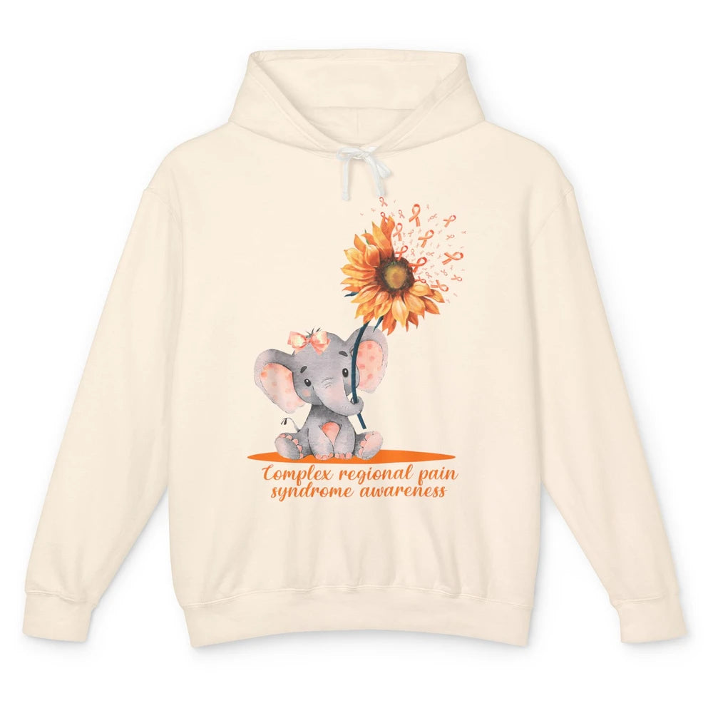 Complex Regional Pain Syndrome Sunflower Baby Elephant CRPS Unisex Lightweight Hoodie