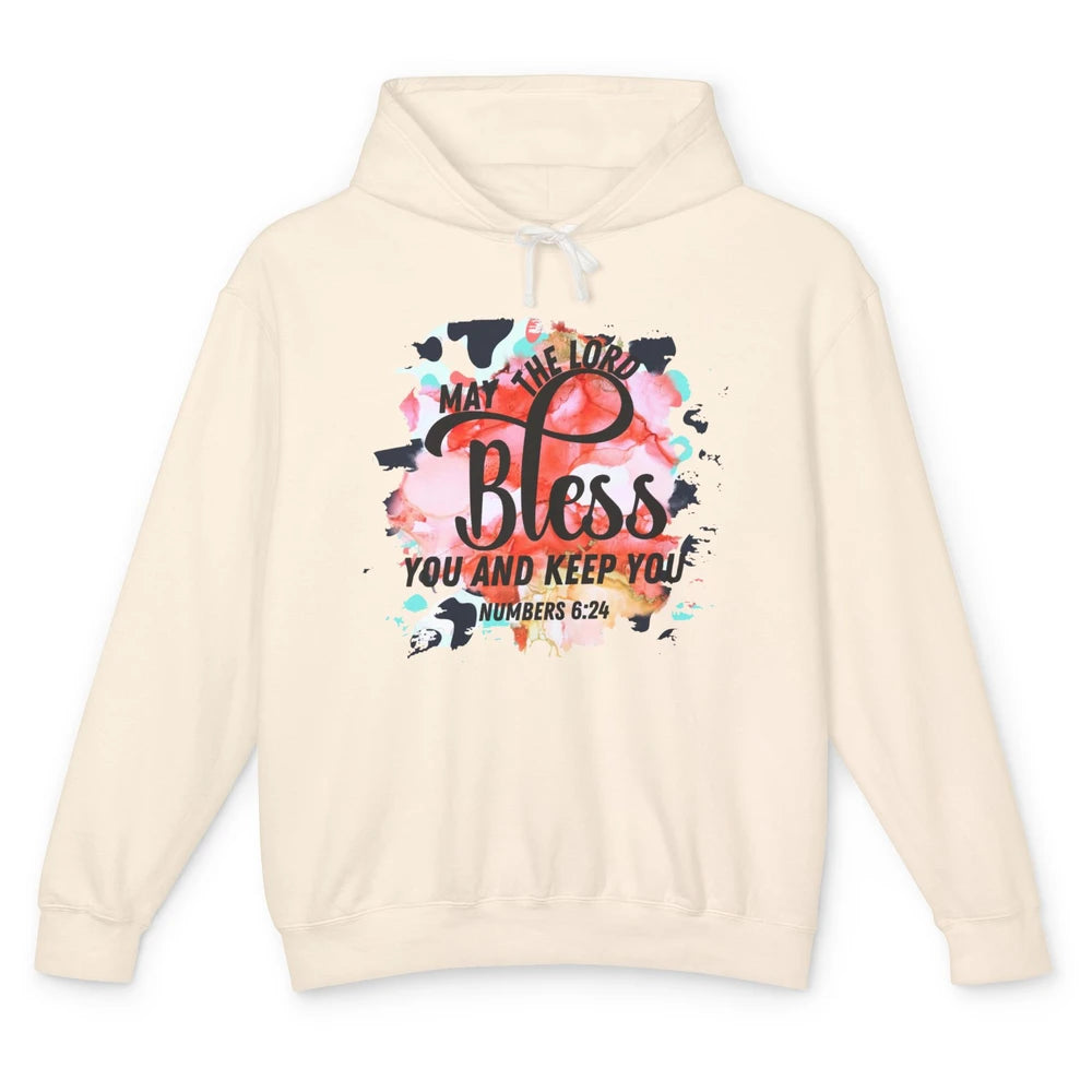 Christian May the Lord Bless You and Keep You Bible Verse Unisex Lightweight Hoodie