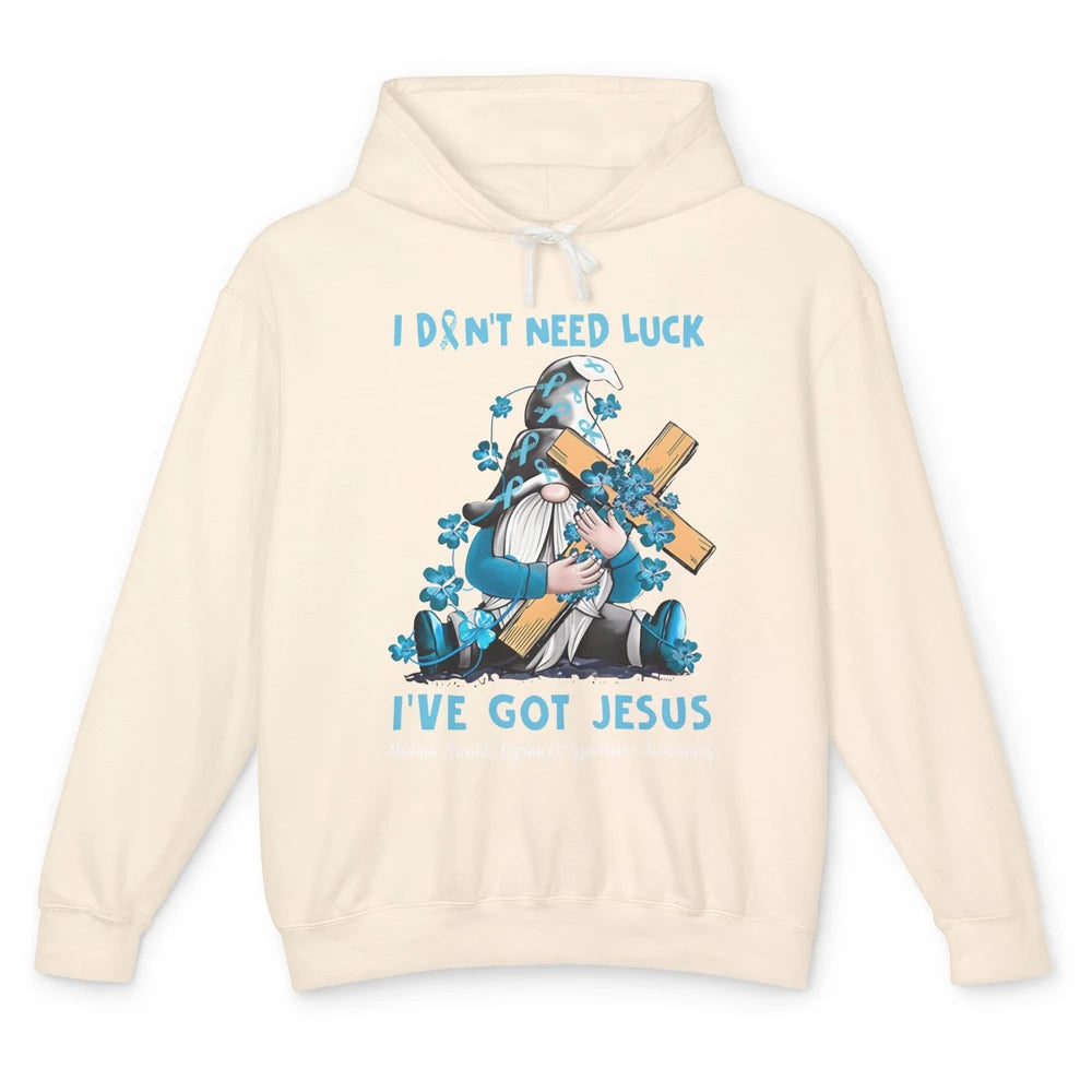 Median Arcuate Ligament Syndrome Gnome I've Got Jesus Faith Unisex Lightweight Hoodie