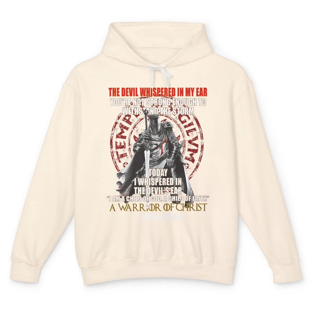 Knight Templar Kneel Before God Warrior Of Christ Jesus Son Unisex Lightweight Hoodie