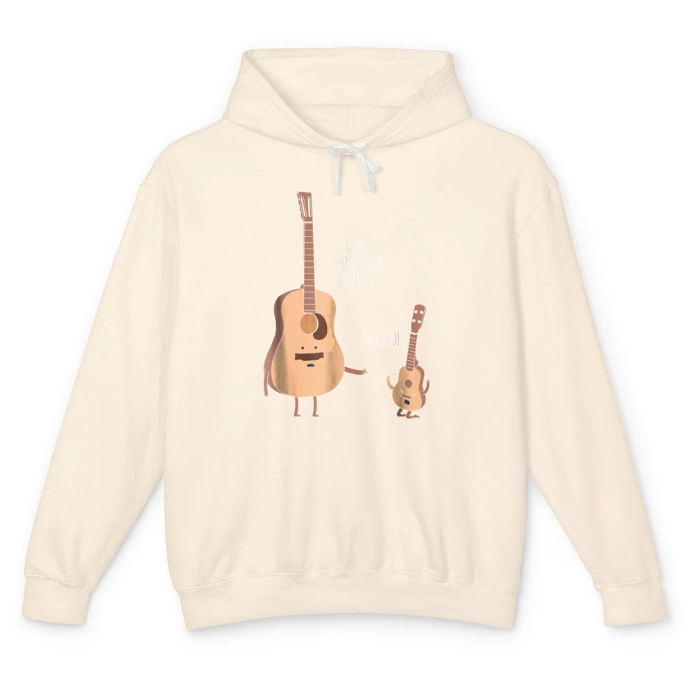 Funny Ukulele Im Your Father Guitar Guitarist Music Joke Pun Unisex Lightweight Hoodie