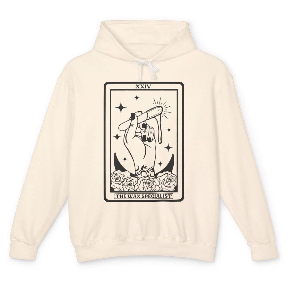 Wax Specialist Tarot Card Beautician Wax Hustler Cosmetology Unisex Lightweight Hoodie