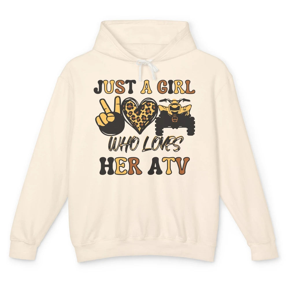 Just A Girl Who Loves Her ATV Riding Off Road SXS Life Unisex Lightweight Hoodie