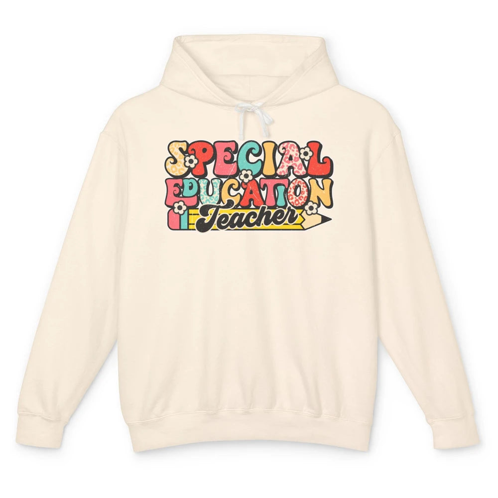 Sped Teacher Special Education Teacher Speech Therapy Retro Unisex Lightweight Hoodie