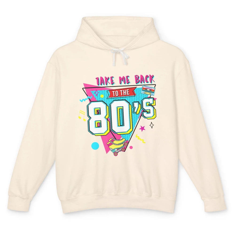 Take Me Back To The 80s Vintage 1980s Born Birthday Party Unisex Lightweight Hoodie