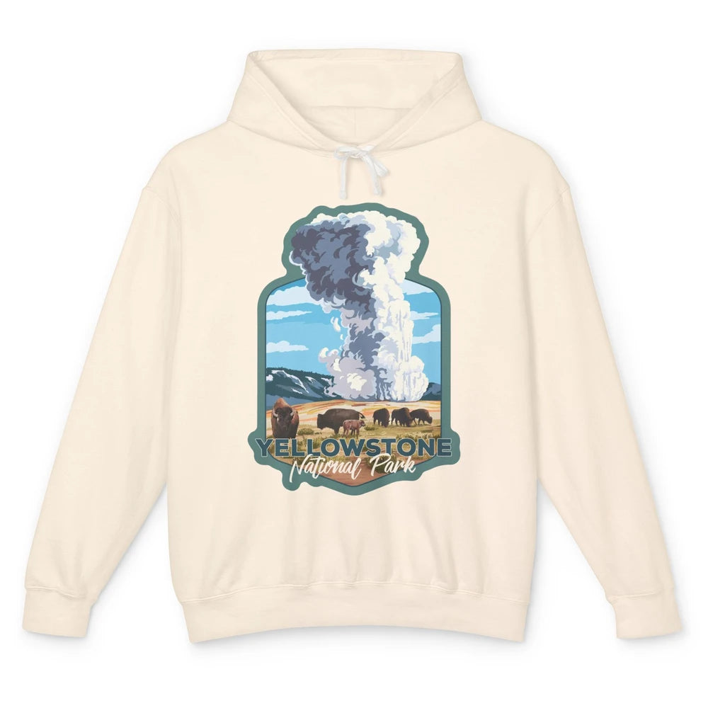 Yellowstone National Park Wyoming Old Faithful Nature Lovers Unisex Lightweight Hoodie